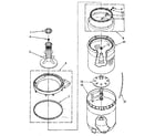 Kenmore 11081310130 agitator, basket and tub parts diagram