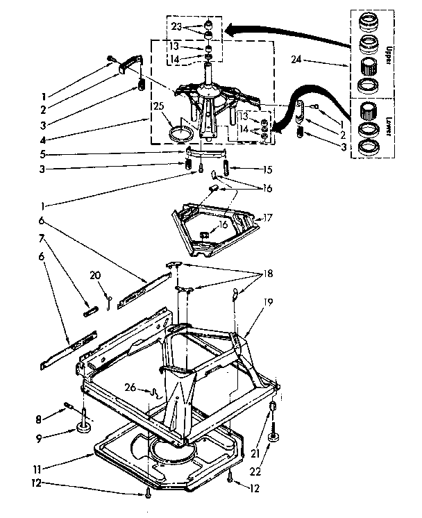Machine base parts