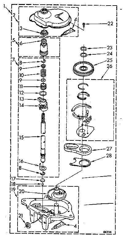 Gearcase parts