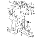 Kenmore 11081351140 controls and rear panel parts diagram