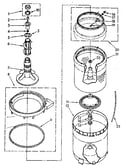 Agitator, basket and tub parts