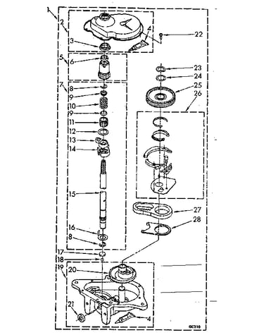 Gearcase parts