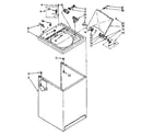 Kenmore 11081476330 top and cabinet parts diagram