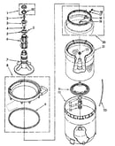Agitator, basket and tub parts