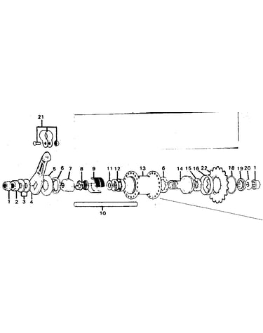 Shimano rear hub