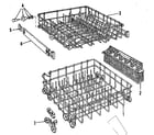 Kenmore 587155802 rack assembly diagram