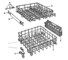 Kenmore 587155702 rack assembly diagram