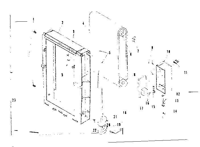 Pad frame assembly