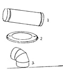 Smoke pipe, collar & elbow