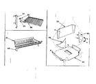 Kenmore 155842822 barbecue grid, grate with legs, heat shield kit diagram