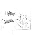 Barbecue grid, grate with legs, heat shield kit