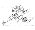 Kenmore 86776186 h-q blower assembly diagram