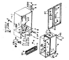 Kenmore 1066680267 cabinet parts diagram
