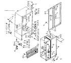Kenmore 1066680342 cabinet parts diagram