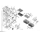 Kenmore 1066680825 freezer section parts diagram