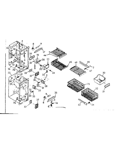 Freezer section parts