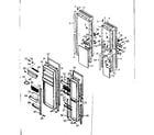 Kenmore 1066680825 door parts diagram
