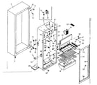 Kenmore 1066681001 cabinet parts diagram