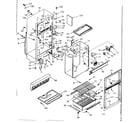 Kenmore 1066684001 cabinet parts diagram