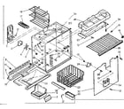 Kenmore 1066685211 freezer section parts diagram