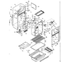 Kenmore 1066686300 cabinet parts diagram