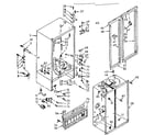 Kenmore 1066690742 cabinet parts diagram