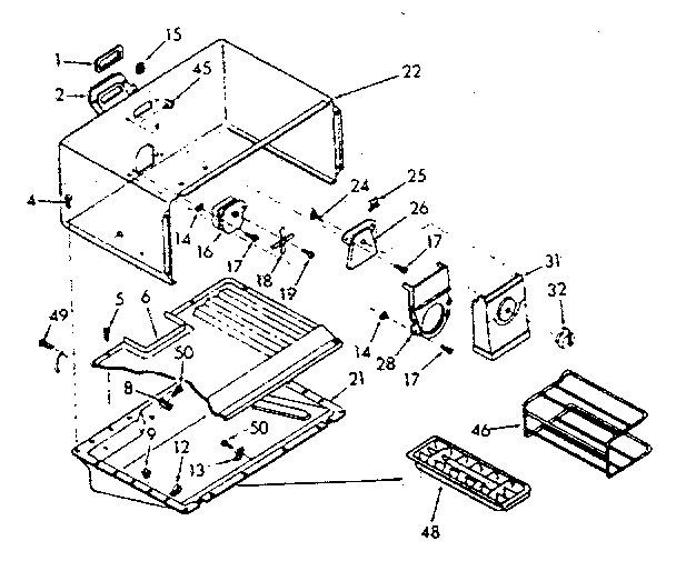 Freezer section parts