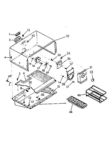 Freezer section parts