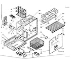Kenmore 1066695202 freezer section parts diagram