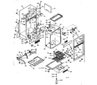 Kenmore 1066696020 cabinet parts diagram