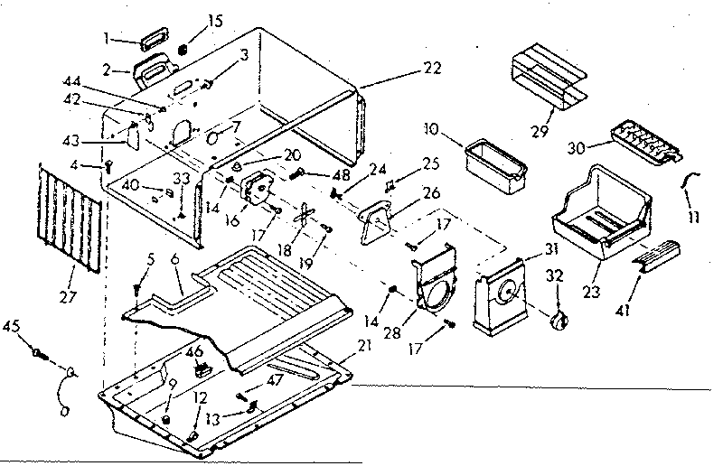 Freezer section parts