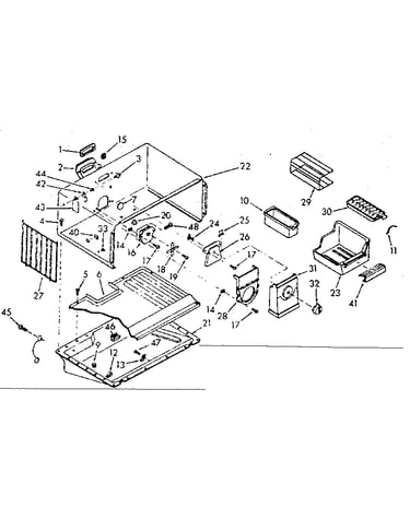 Freezer section parts