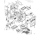 Kenmore 1066696621 cabinet parts diagram