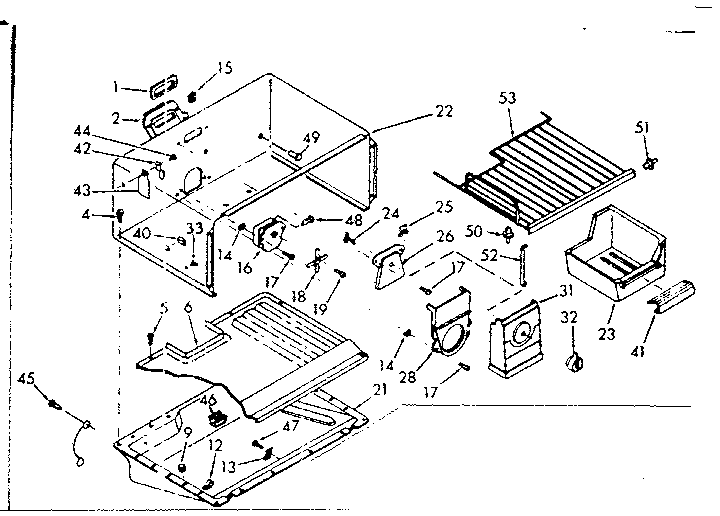 Freezer section parts
