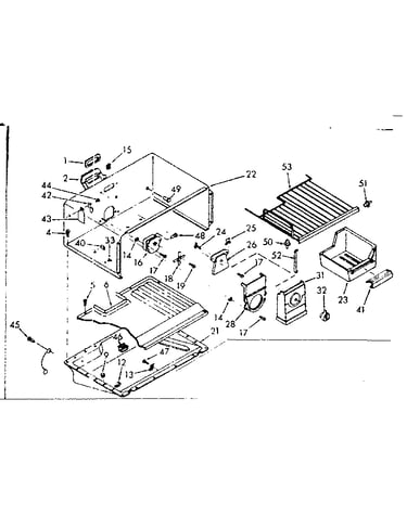 Freezer section parts