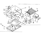 Kenmore 1066696602 freezer section parts diagram