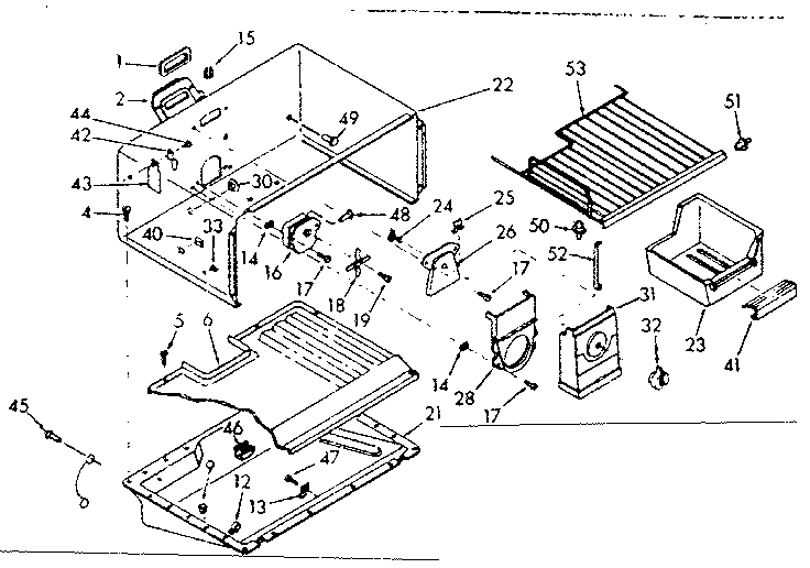 Freezer section parts