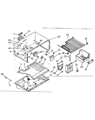 Freezer section parts