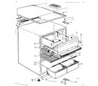 Kenmore 1066996020 cabinet parts diagram