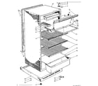 Kenmore 1066998100 cabinet parts diagram