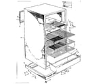 Kenmore 1066998200 cabinet parts diagram