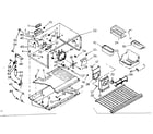 Kenmore 1067608420 freezer section parts diagram