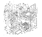 Kenmore 2536688002 cabinet parts diagram