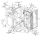Kenmore 2537600240 cabinet liner and divider parts diagram