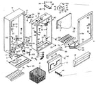 Kenmore 106629141 cabinet parts diagram