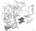 Kenmore 106629441 cabinet parts diagram