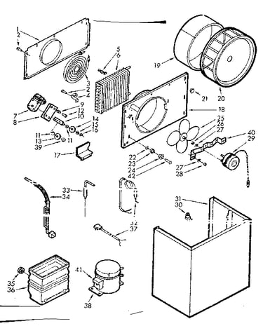 Cabinet and unit parts