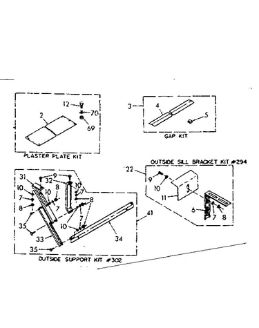 Accessory kit parts