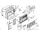 Kenmore 10668131 cabinet parts diagram