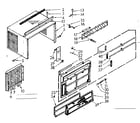 Kenmore 10669080 cabinet parts diagram